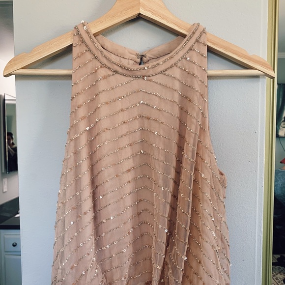 Adrianna Papell Art Deco Beaded Gown - Picture 3 of 3